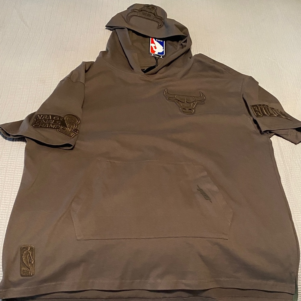 Brown Short Sleeve Hoodie Tee